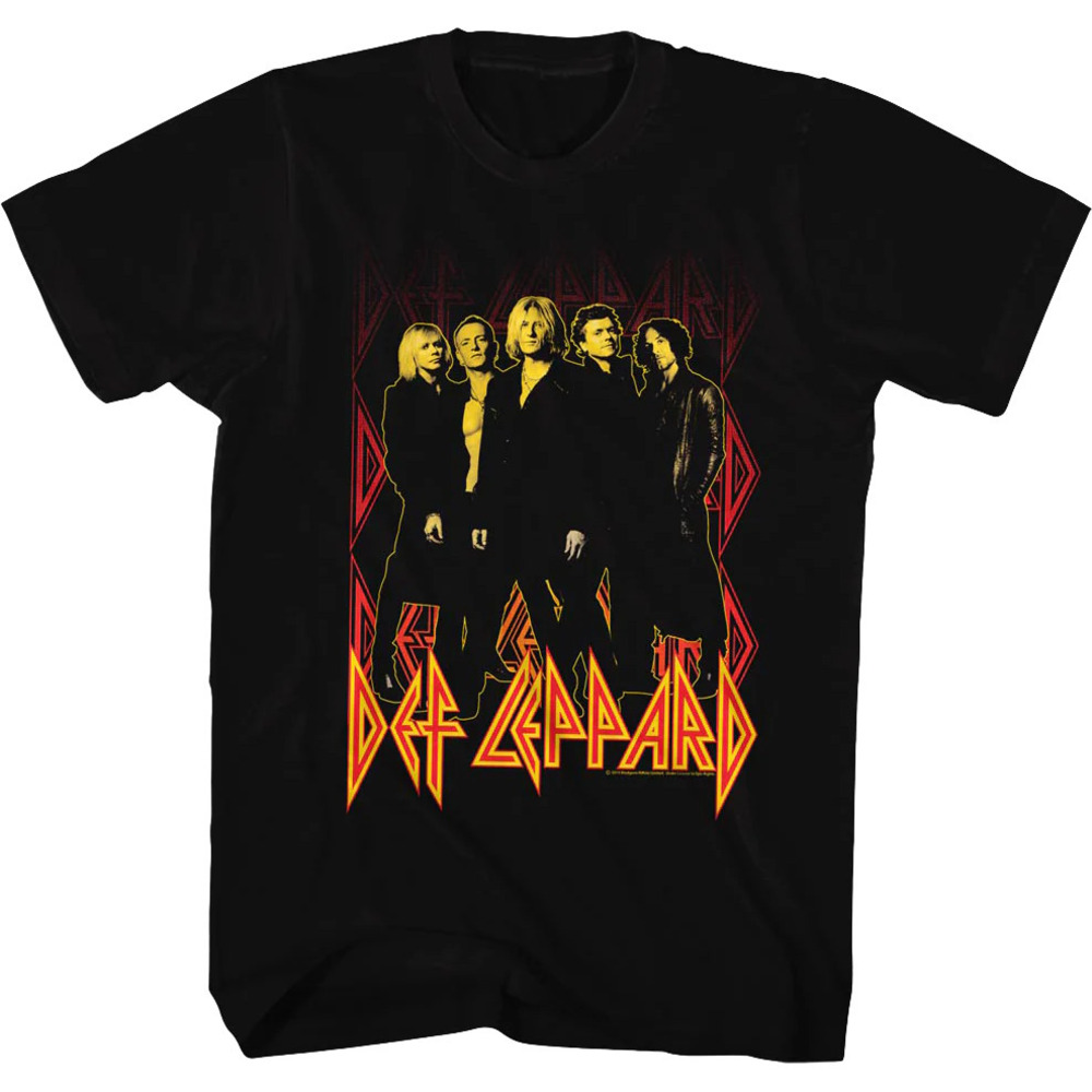 Burning Logo Def Leppard Tshirt